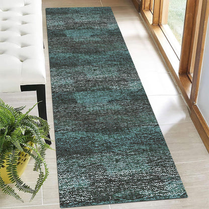 Washable Vintage Tribal Area Rug with Non-Slip Backing
