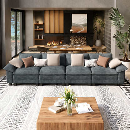 Shaped Modular Cloud Sectional Sofa