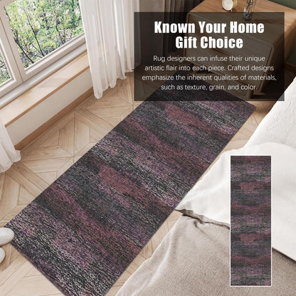 Washable Vintage Tribal Area Rug with Non-Slip Backing