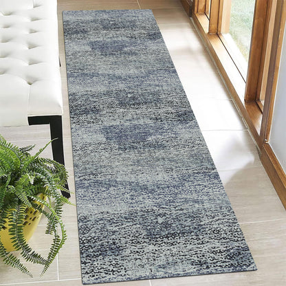 Washable Vintage Tribal Area Rug with Non-Slip Backing