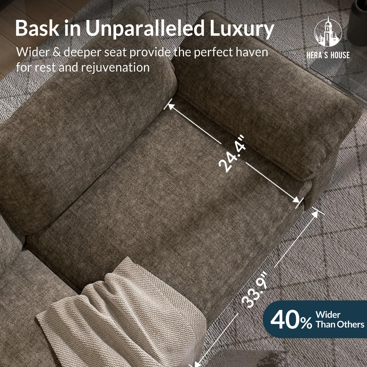 HERA'S HOUSE Modular Sectional Couches for Living Room Cloud Sofa