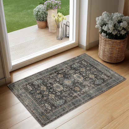 Ultra-Soft Washable Area Rug with Non-Slip Backing